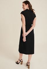 Twist Front Shirt Dress, C106, small