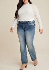 Plus Size Vigoss&reg; Heritage Mid Rise Bootcut Jean, MEDIUM SANDBLAST, small