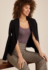 Simply Smooth Double Layer Square Neck Tank Top, C5975, small