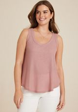 24/7 Scoop Neck Swing Tank Top, C3343, small