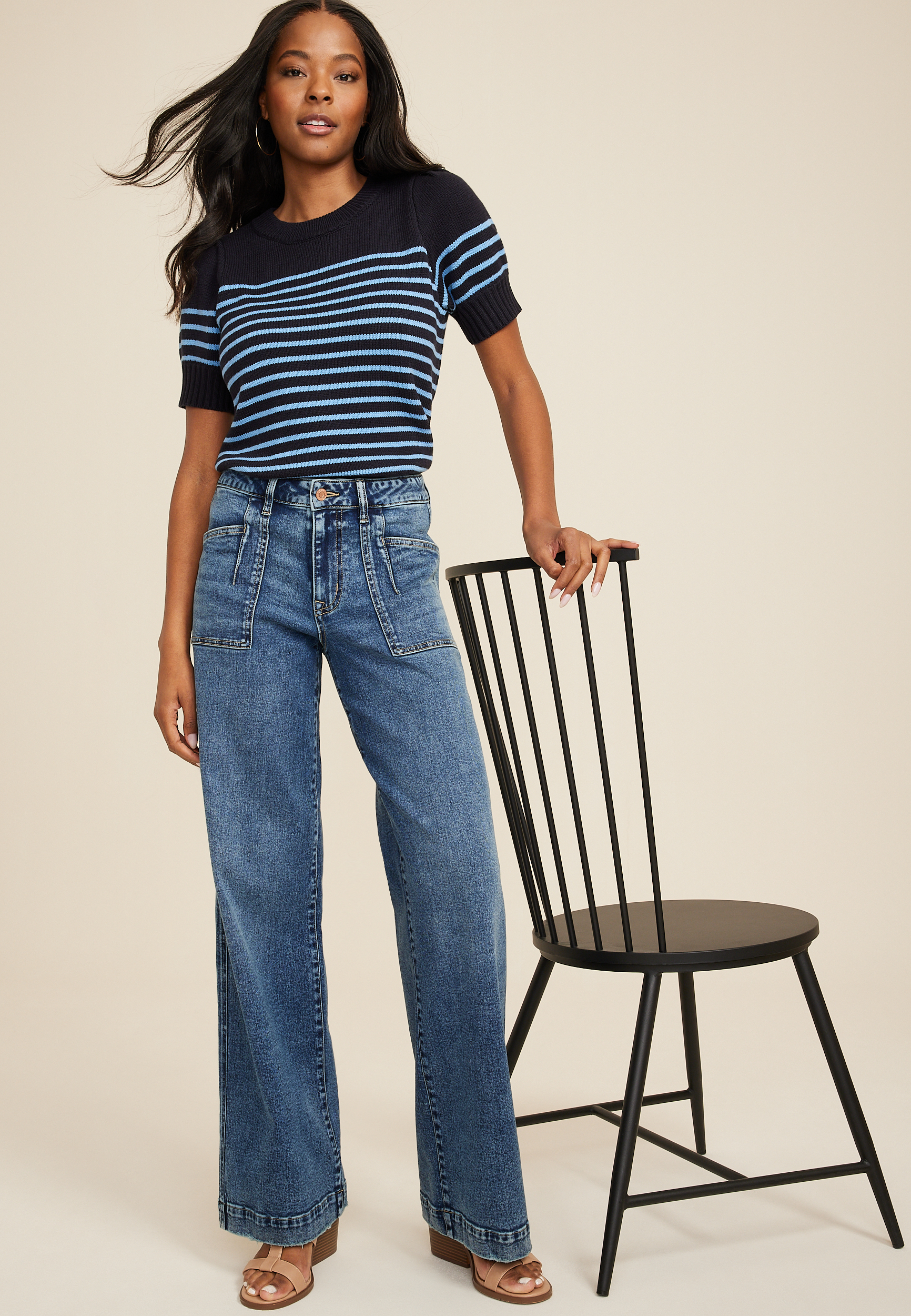 Mariner Striped Sweater, C1943, large