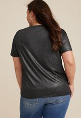 Plus Size Edgely&trade; Shine Tee, C814, small