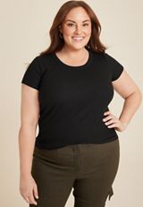 Plus Size 24/7 Jordan Scoop Neck Tee, C106, small