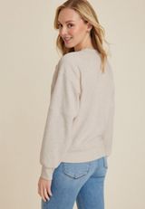 Be Kind Relaxed Fit Sweatshirt, LIGHT OATMEAL HEATHER, small