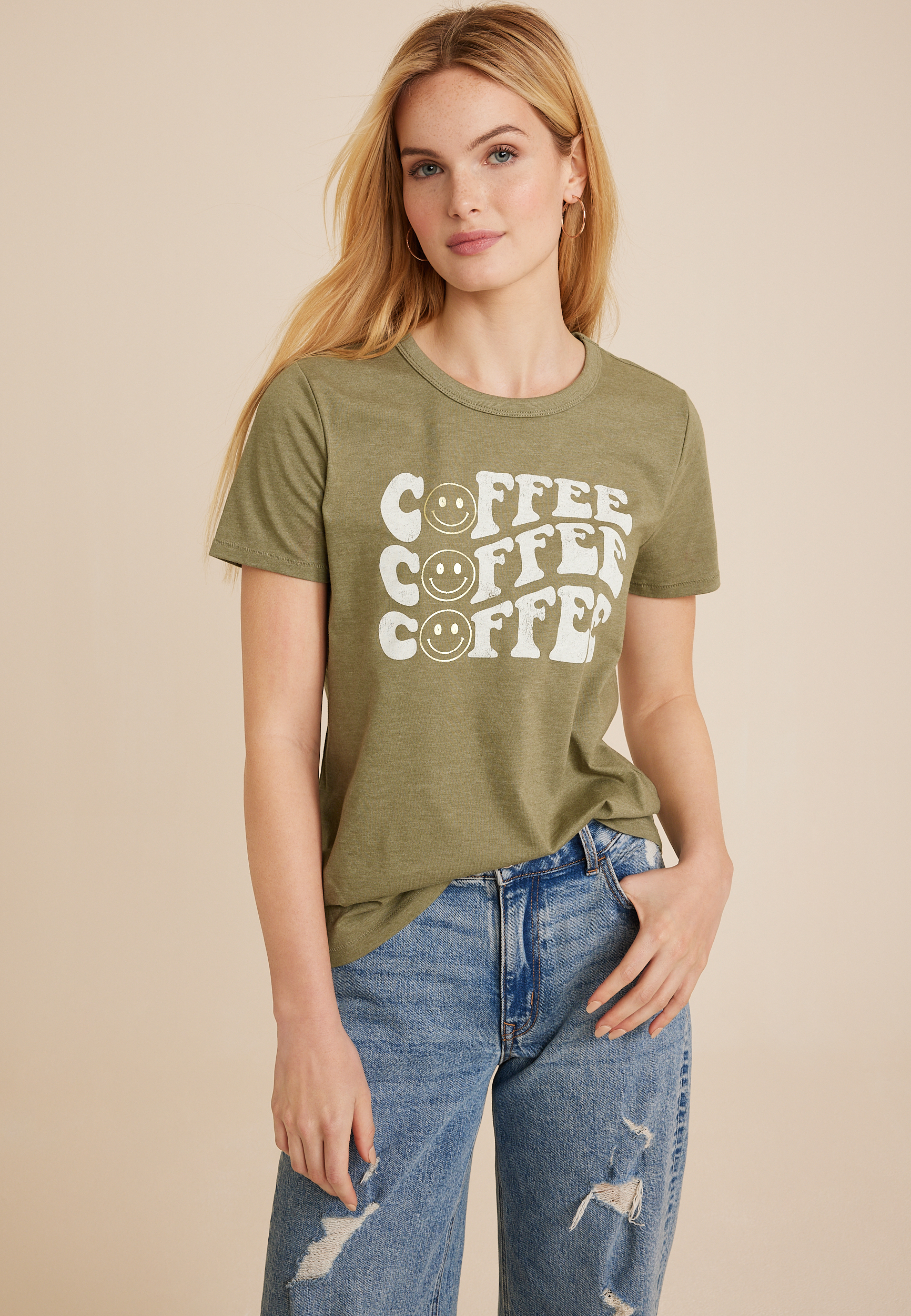 New smile Jamaica Marley Coffee stone wash cropped Tee ;;; 100% Cotton ... L