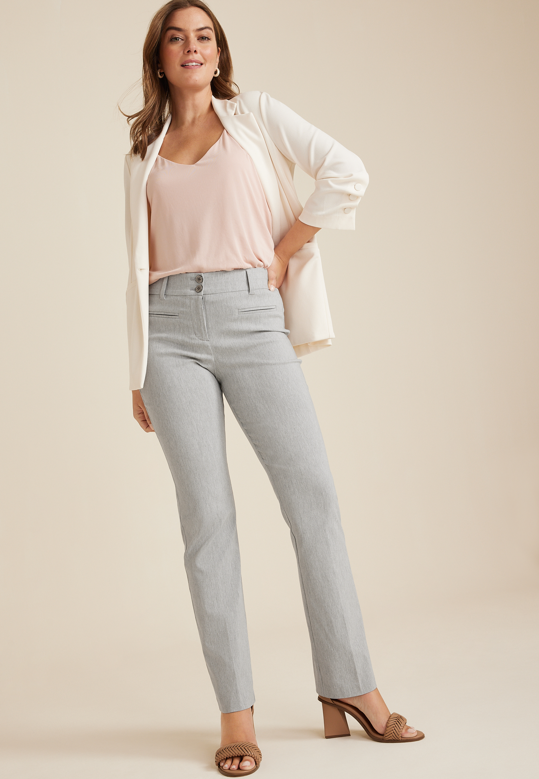 Bengaline High Rise Bootcut Pant, C1391, large
