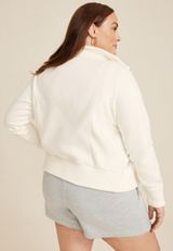 Plus Size Fleece Zip Up Cardigan, C2789, small