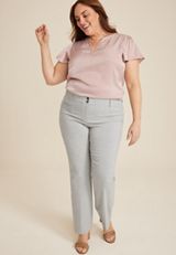 Plus Size Bengaline High Rise Bootcut Pant, C3348, small