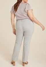 Plus Size Bengaline High Rise Bootcut Pant, C3348, small