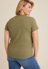 Plus Size Coffee Smiley Graphic Tee, C9316, small