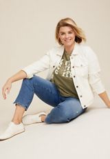 Plus Size Coffee Smiley Graphic Tee, C9316, small