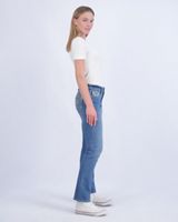 Vigoss&reg; Mid Rise Feather Pocket Slim Boot Jean, C3337, small