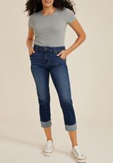 m jeans by maurices&trade; Classic Mid Rise Mid Fit Straight Cropped Jean, C258, small