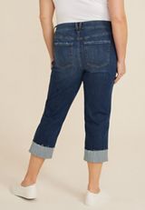 Plus Size m jeans by maurices&trade; Classic Mid Rise Mid Fit Straight Cropped Jean, C258, small