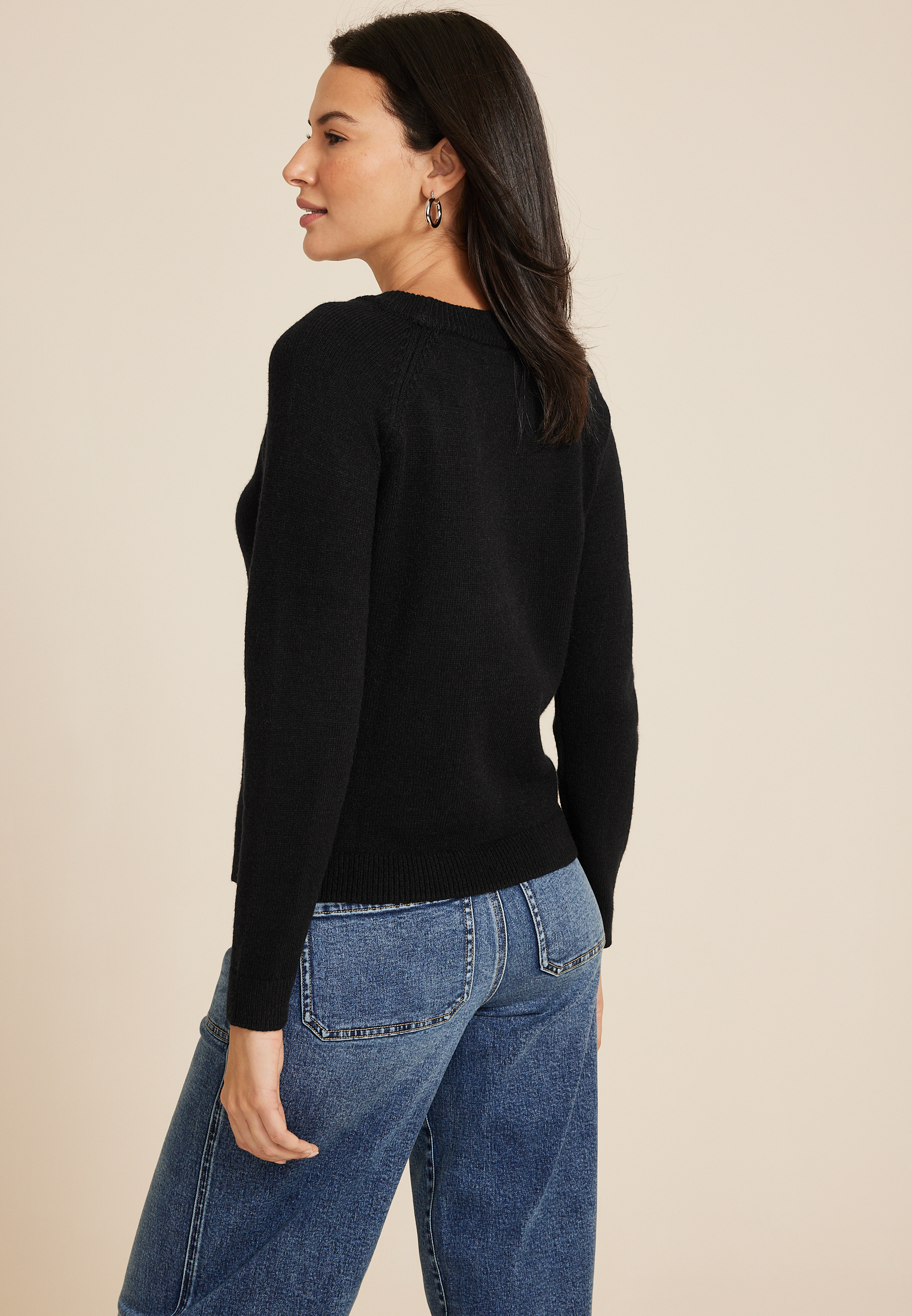Shamrock Crew Neck Sweater, C1756, large