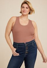 Plus Size m jeans by maurices&trade; Cool Comfort Mid Rise Mid Fit Stacked Waist Cropped Jean, DARK SANDBLAST, small