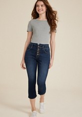 m jeans by maurices™ Everflex™ High Rise Seamed Waist Cropped Jean