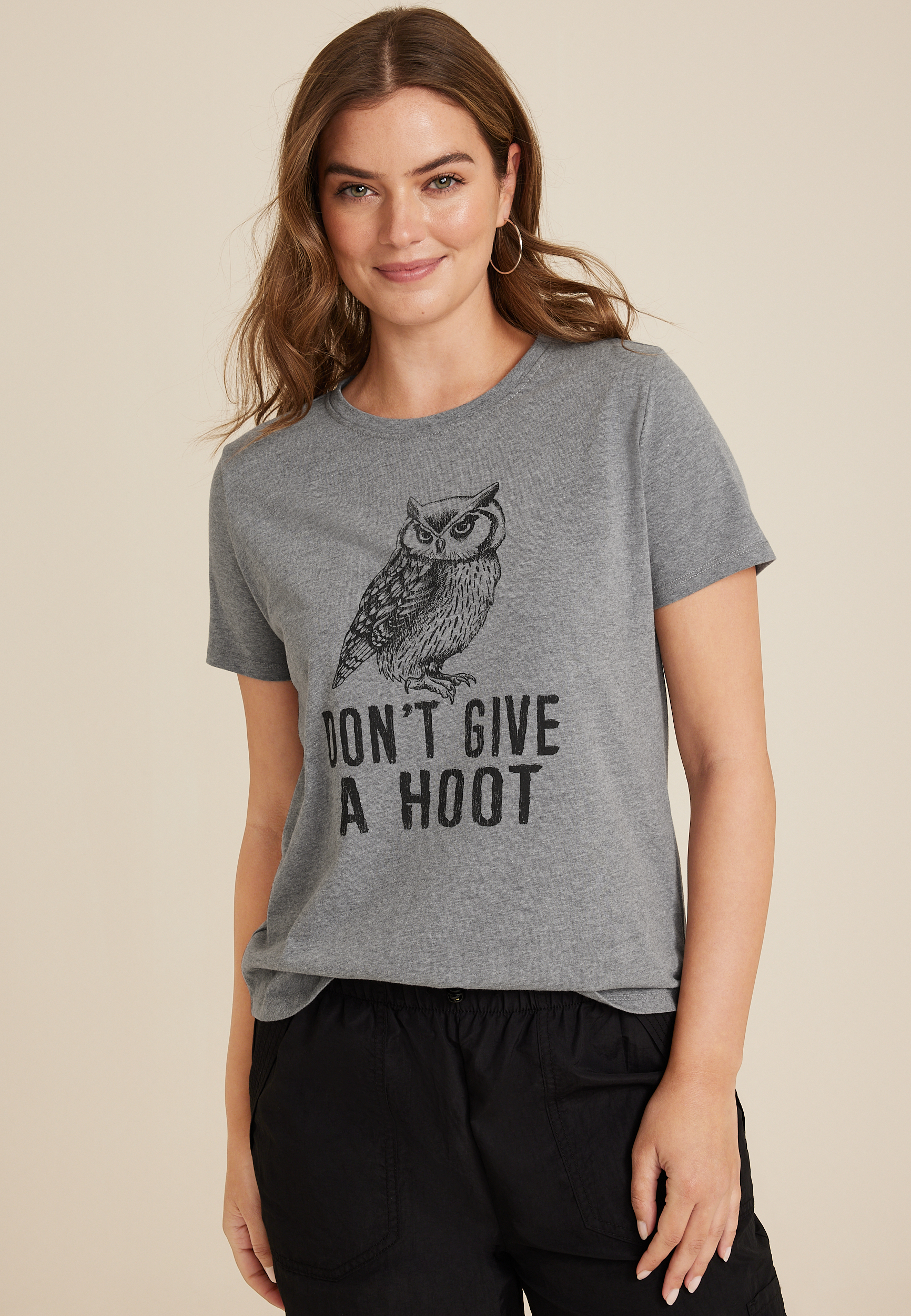 Dont Give A Hoot Graphic Tee | maurices