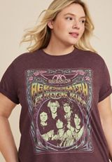 Plus Size Aerosmith Let Rock Rule Vintage Graphic Tee, C5325, small