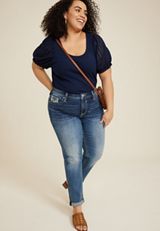 Plus Size Vigoss&reg; Heritage Mid Rise Tomboy Jean, C258, small