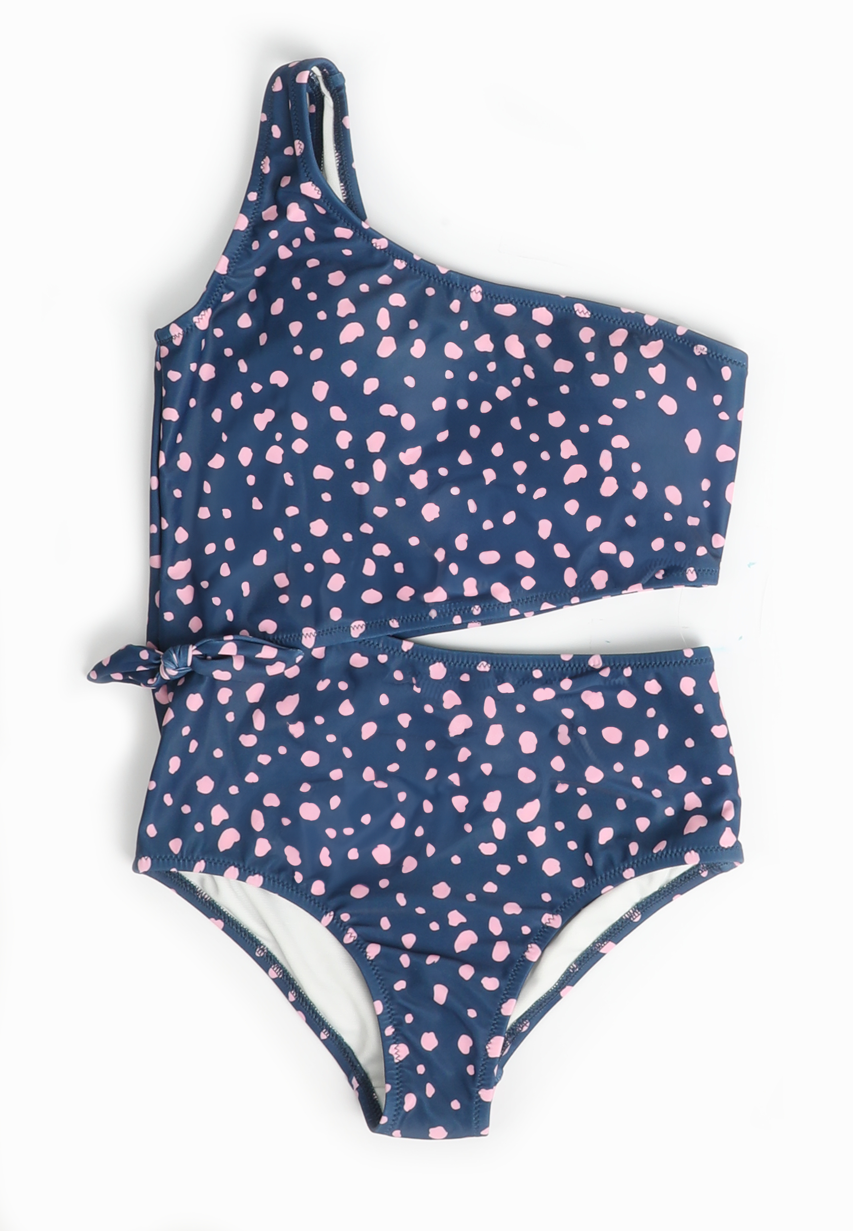 Girls Polka Dot Cut Out One Piece Swimsuit | maurices