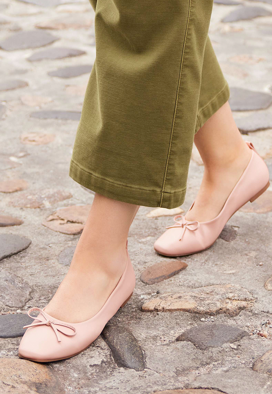 SuperCush Grace Bow Ballet Flat, BLUSH, large