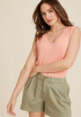 24/7 Morgan V Neck Tank Top, C188, small