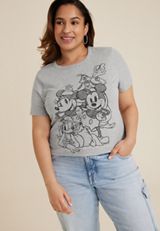 Plus Size Mickey And Friends Graphic Tee, C3348, small