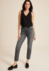 Goldie Blues&trade; Black High Rise Cheeky Taper Ankle Jean, C106, small