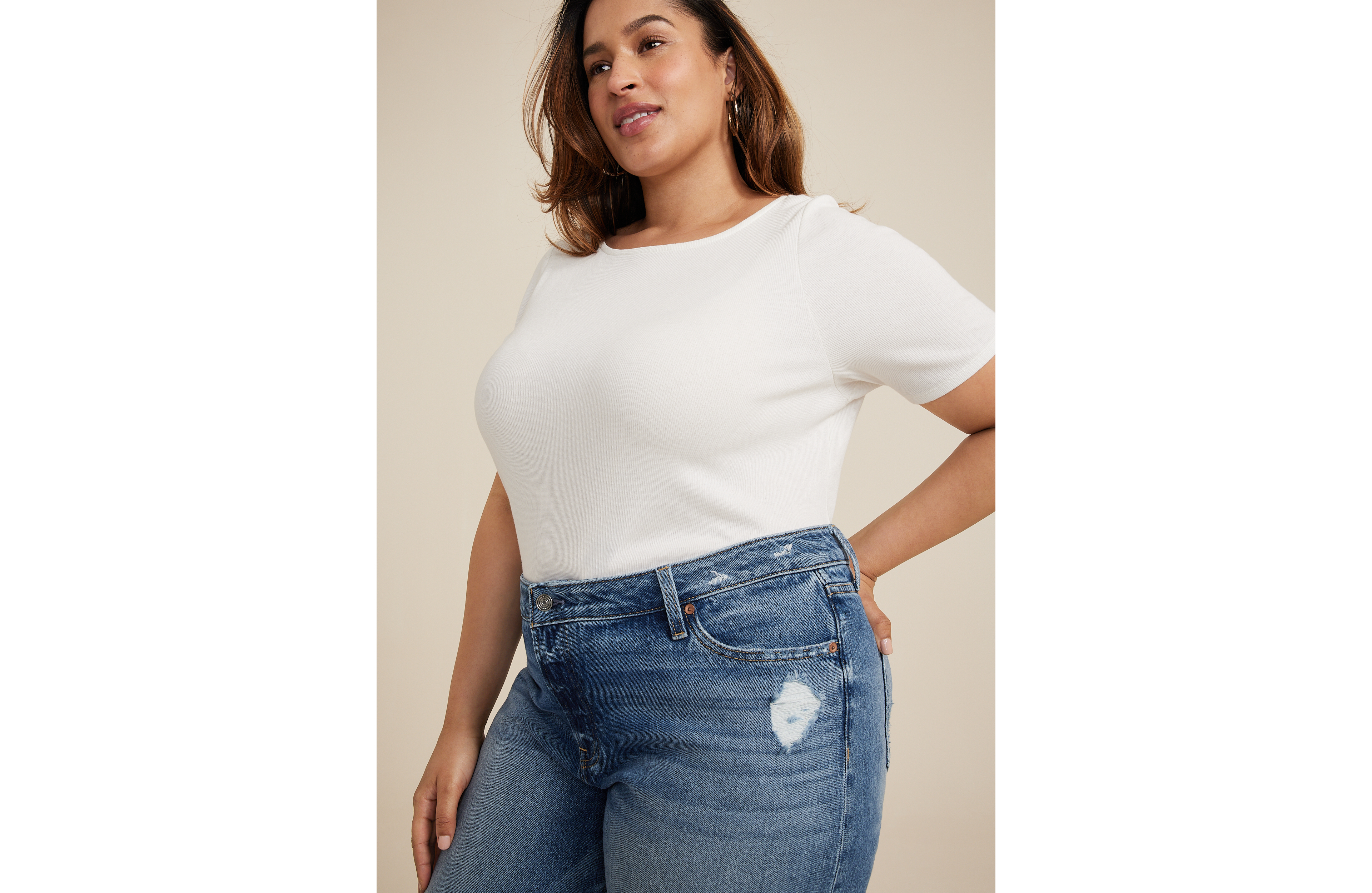 Plus Goldie Blues™ High Rise Curvy Cheeky Wide Leg Jean