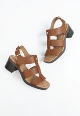 SuperCush Aly Fisherman Block Heel, COGNAC, small