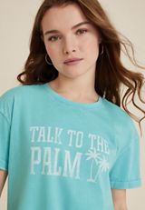Talk To The Palm Graphic Tee, C4476, small