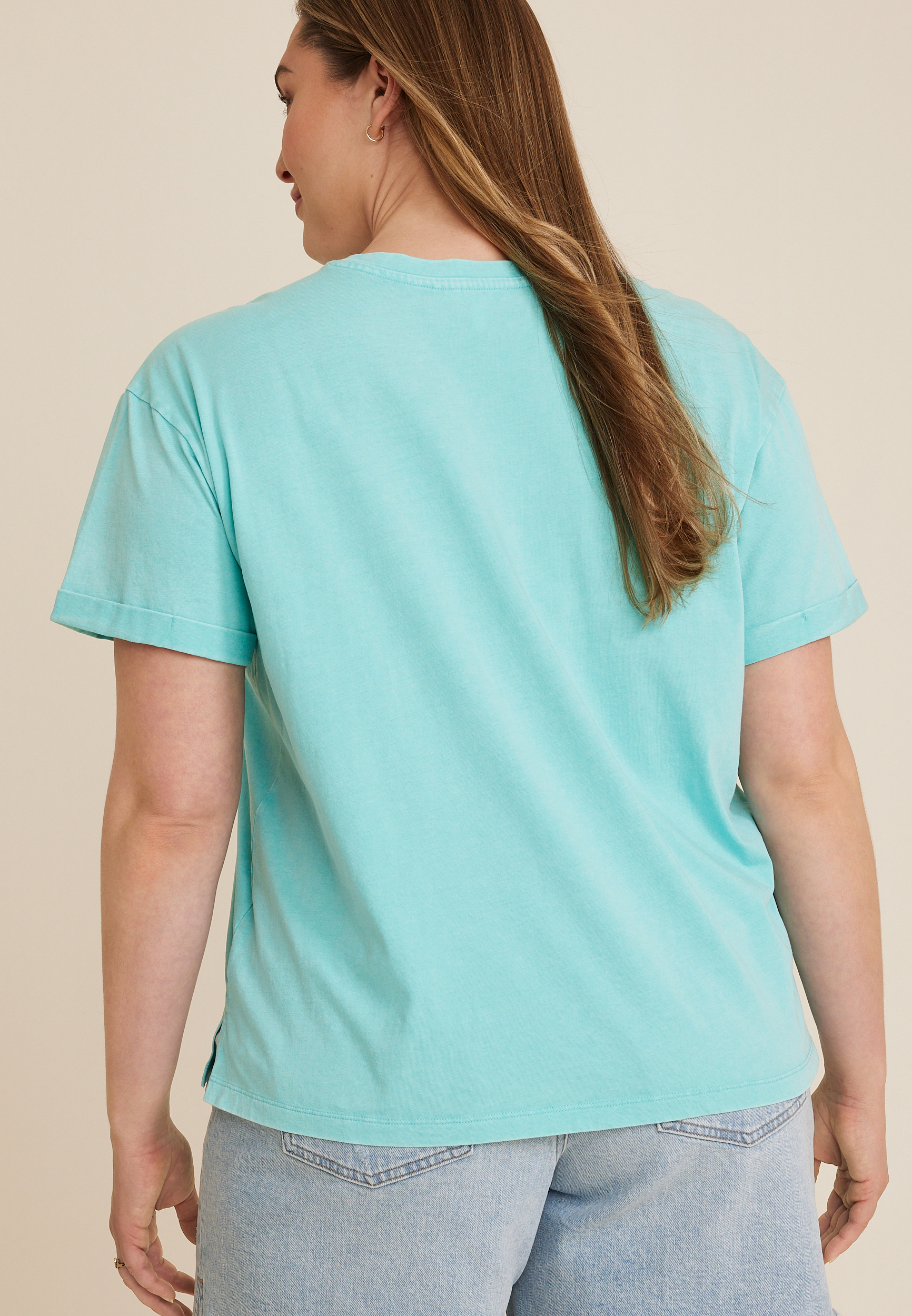 Plus Size Talk To The Palm Graphic Tee, C4476, large
