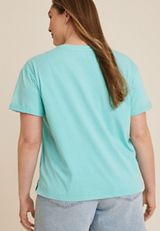 Plus Size Talk To The Palm Graphic Tee, C4476, small