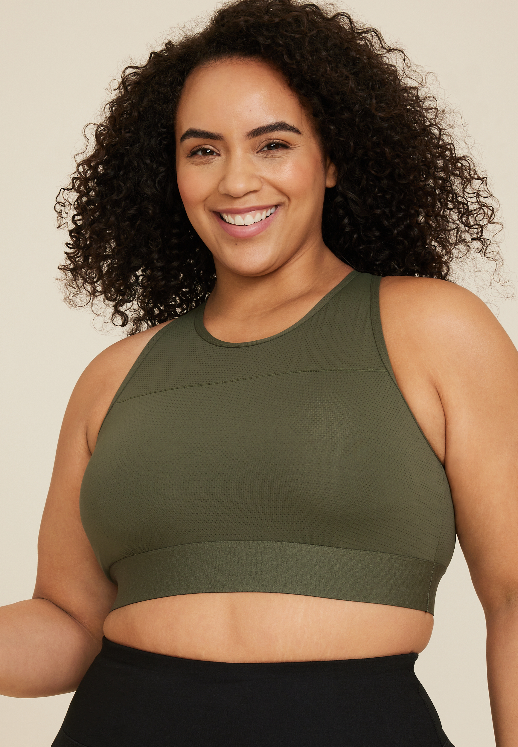 Mesh High Neck Bralette, C6522, large