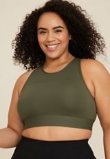 Mesh High Neck Bralette, C6522, small