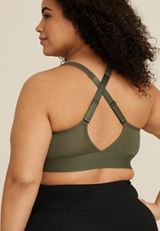 Mesh High Neck Bralette, C6522, small