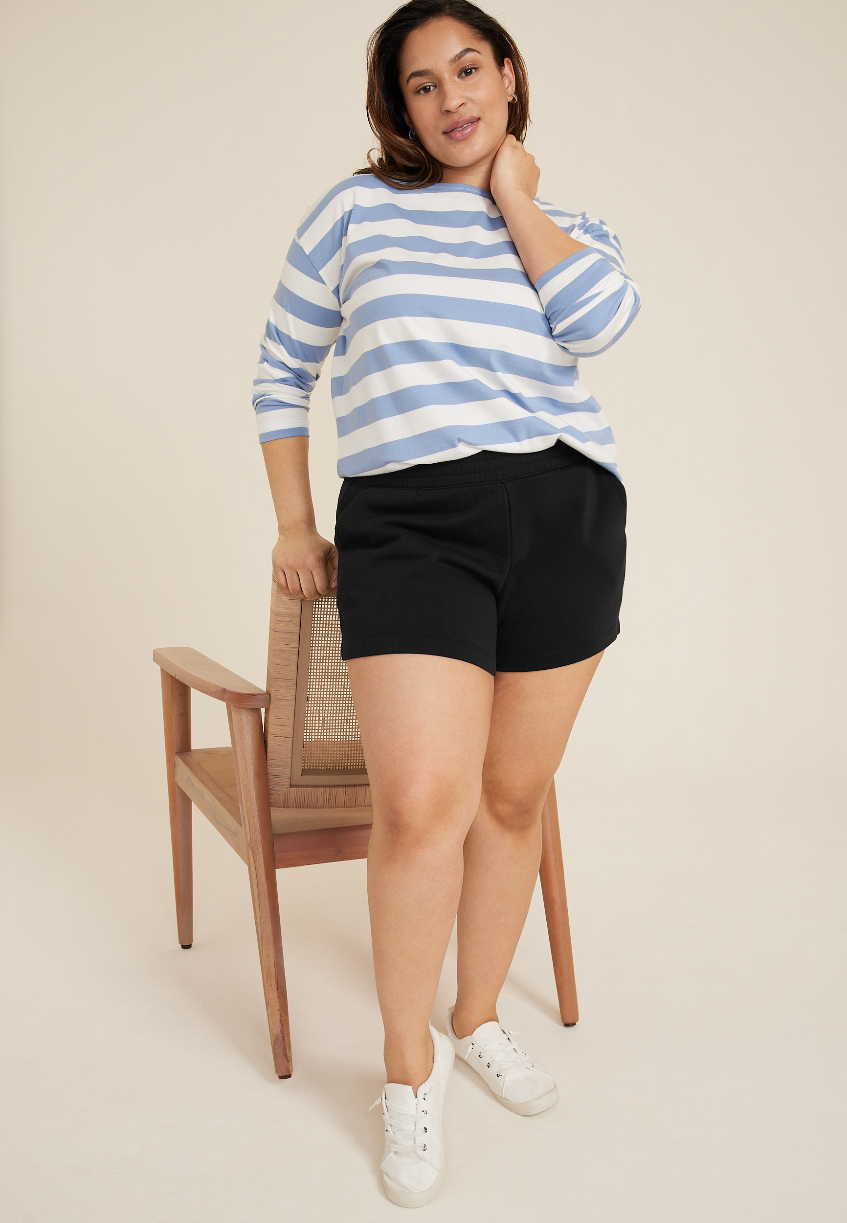Plus Club Fleece High Rise 4in Short