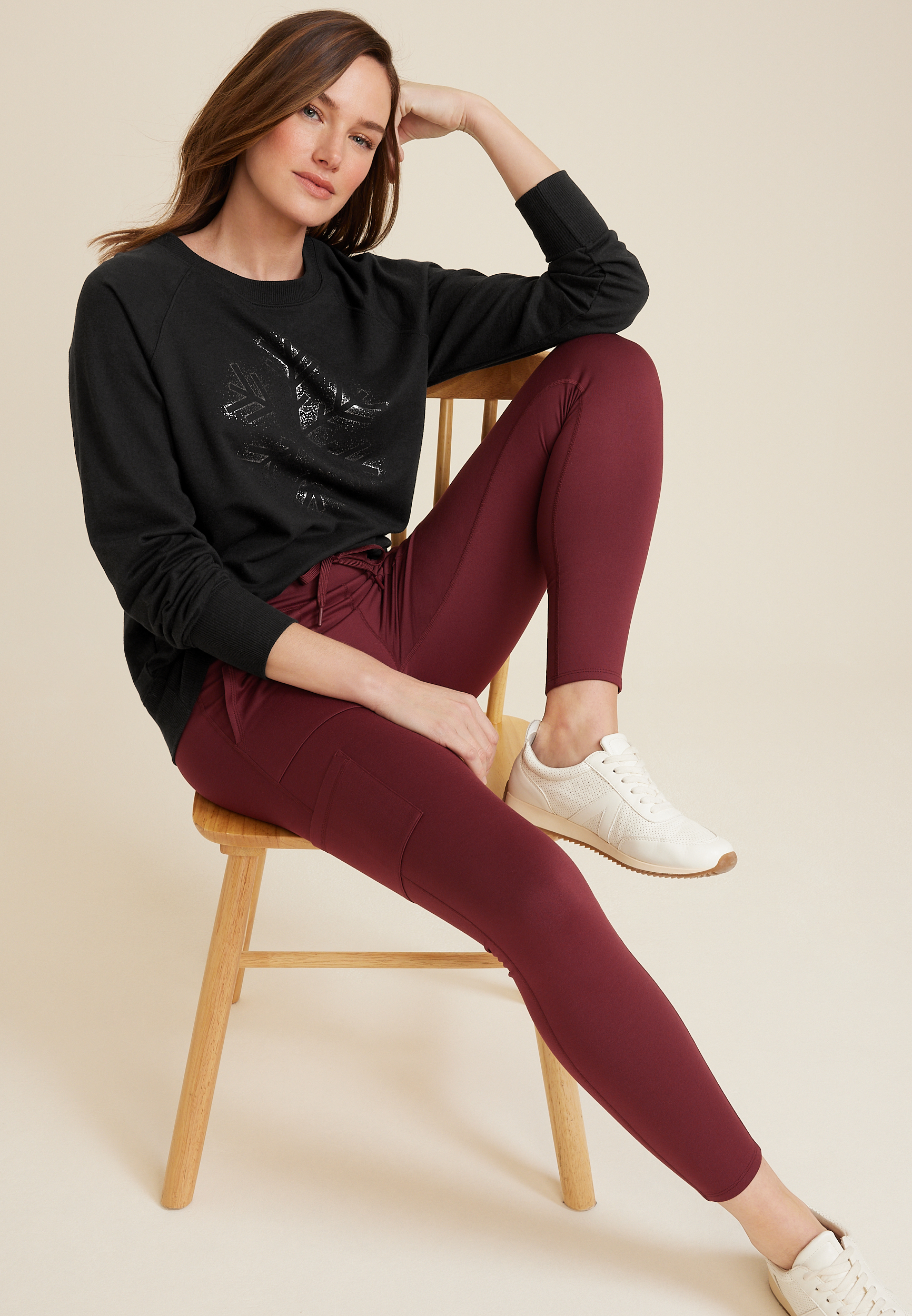 Snowflake Sweatshirt, C106, large