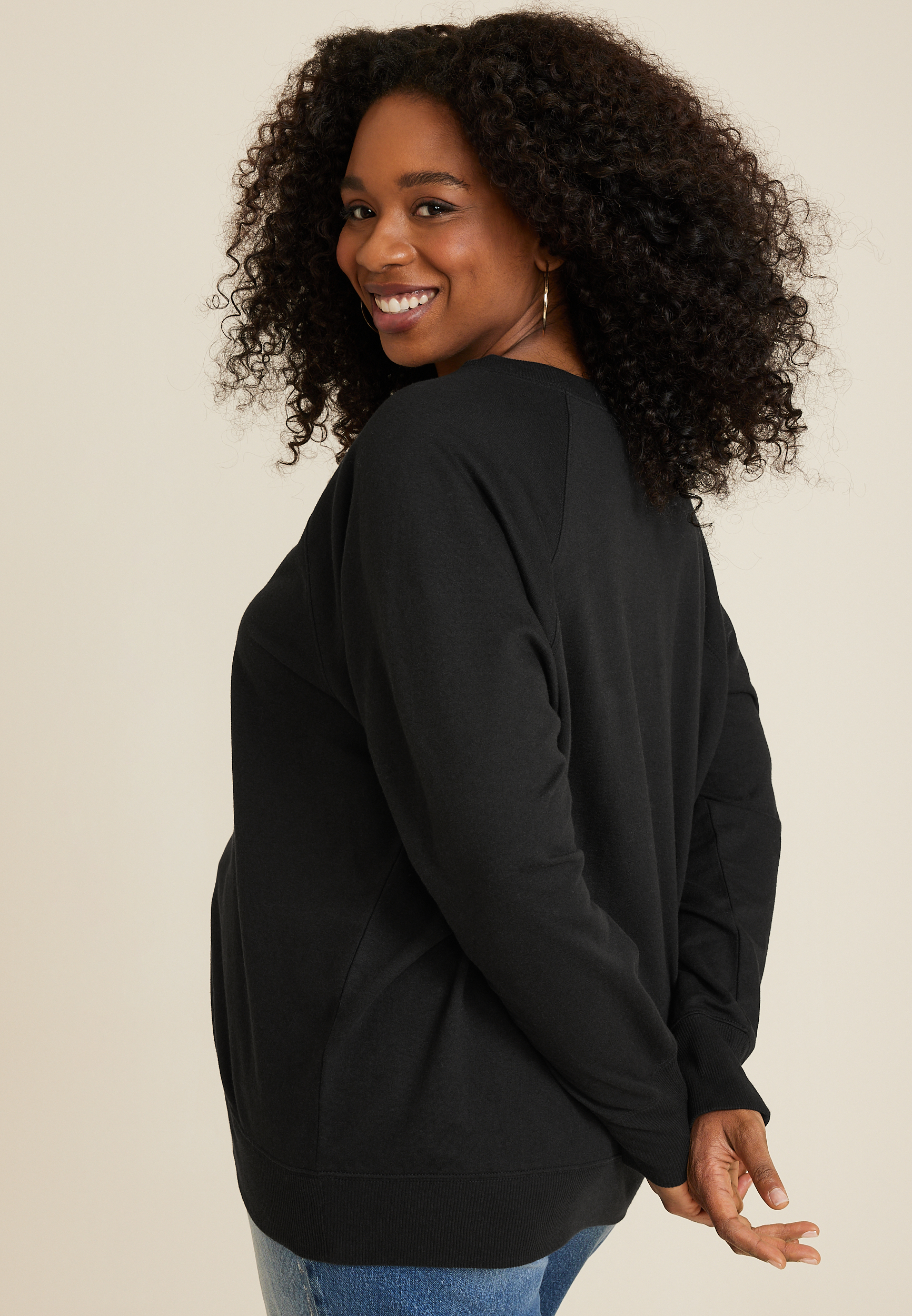 Snowflake Sweatshirt, C106, large