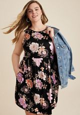 Plus Size 24/7 Danica Floral Dress, C1756, small