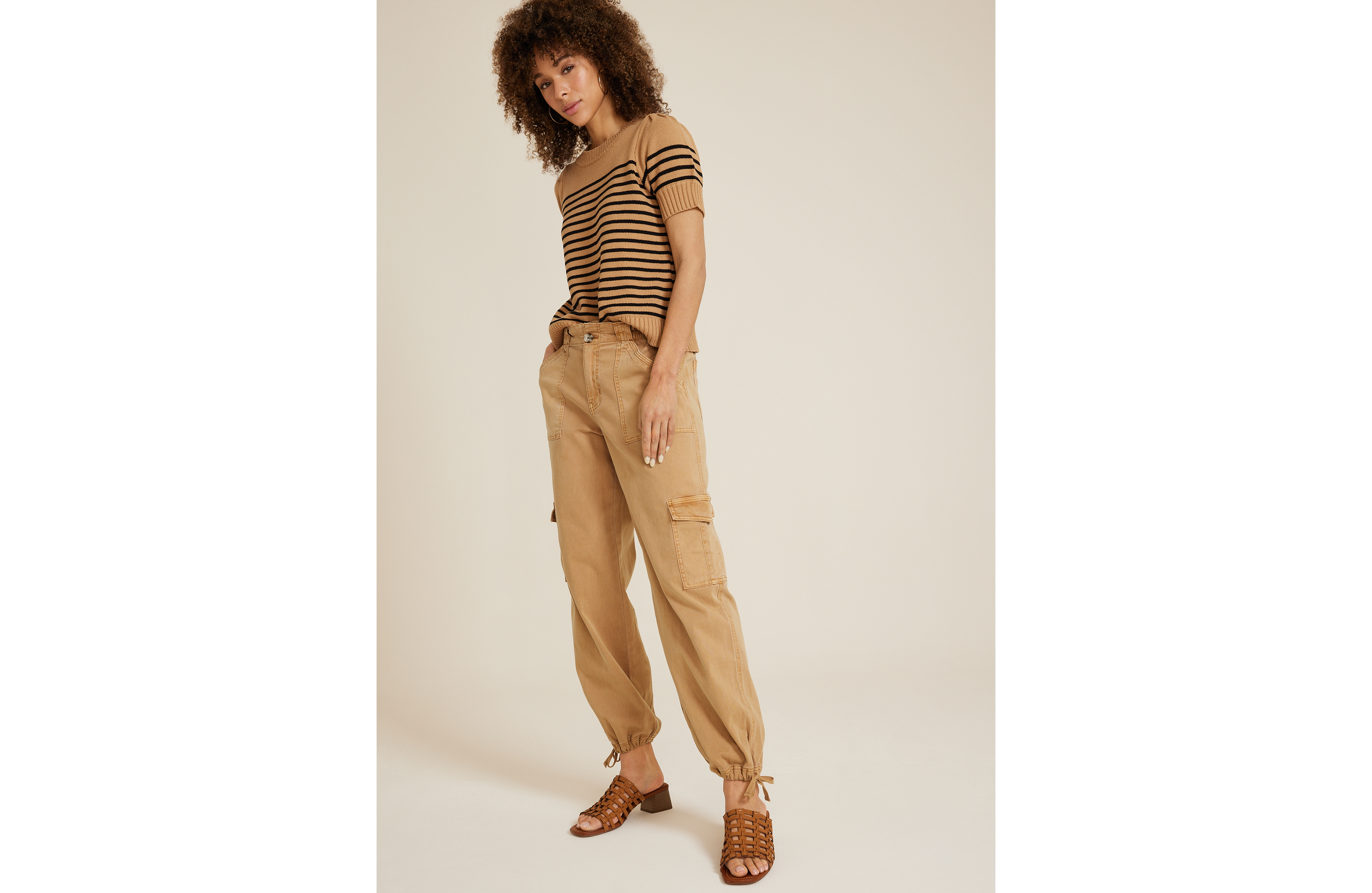 High Rise Utility Straight Pant