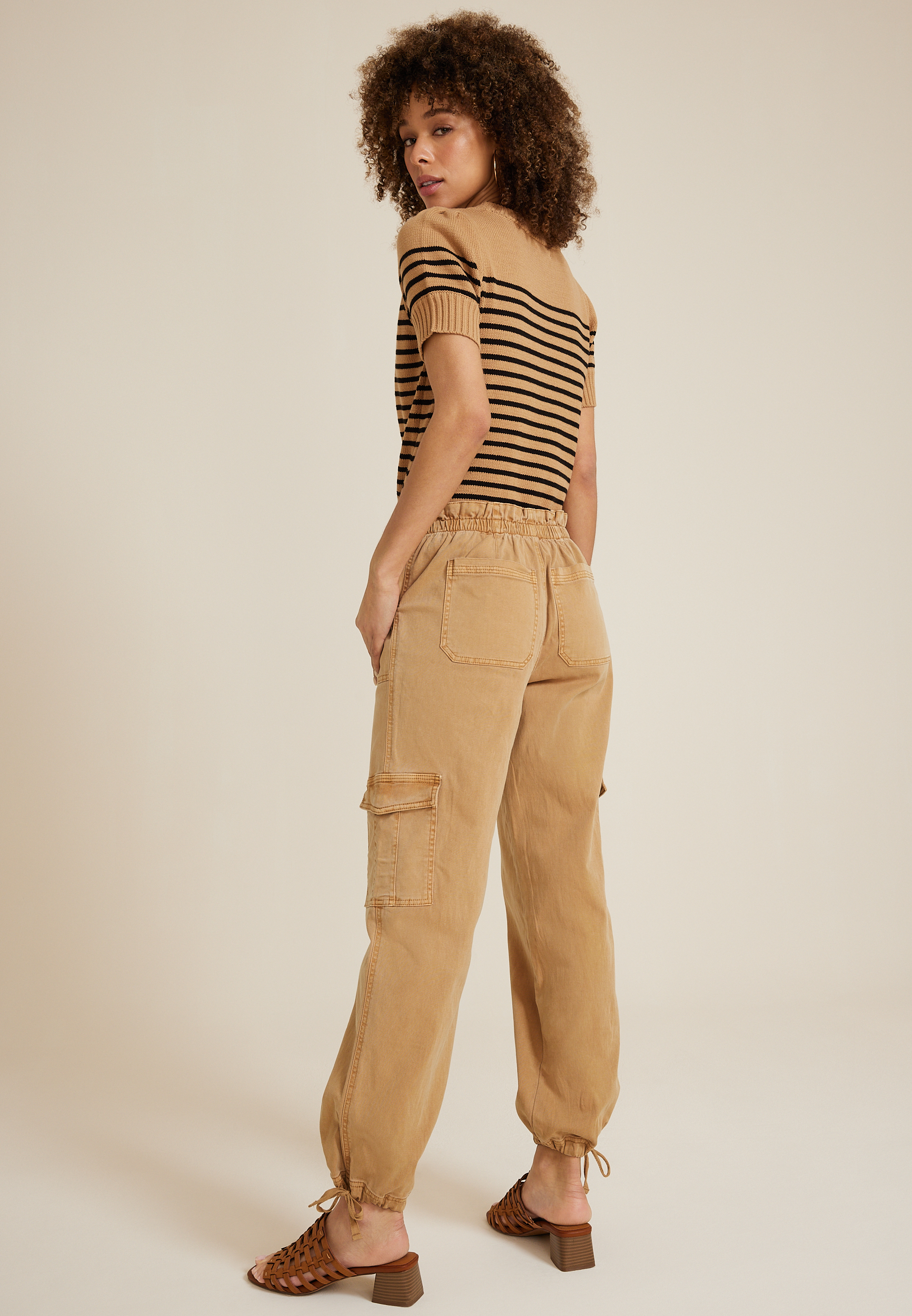 High Rise Utility Straight Pant