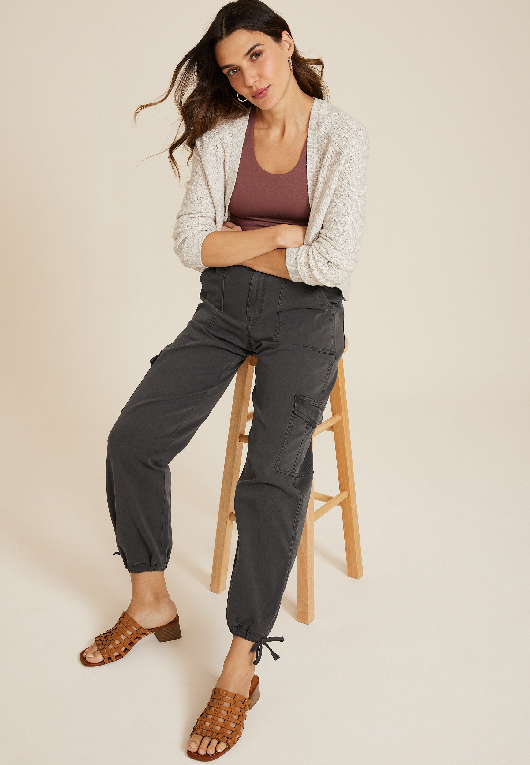 High Rise Utility Straight Pant, C7222, large