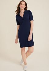 Ribbed Collared Midi Dress, C1919, small