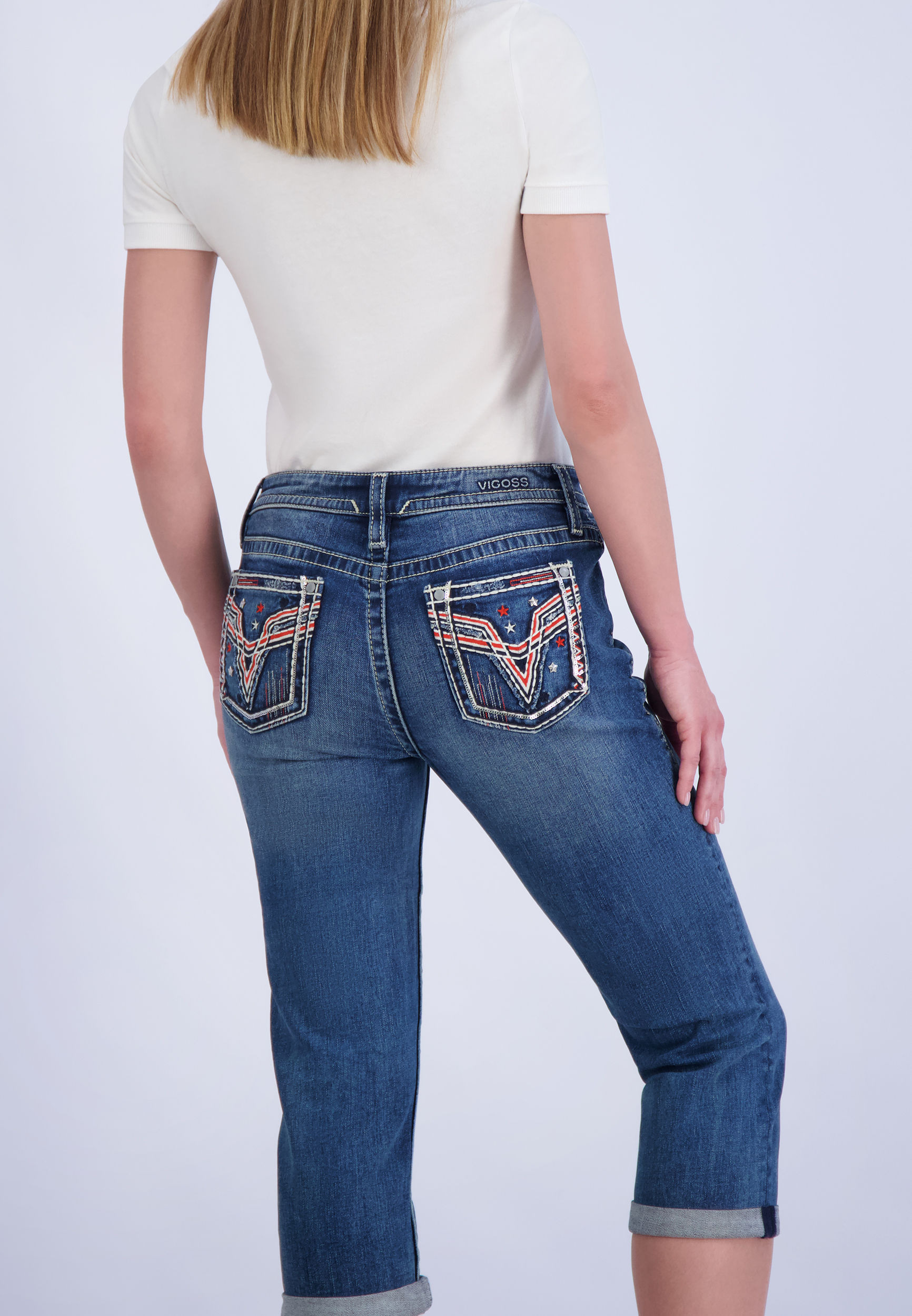 Vigoss&reg; Heritage Mid Rise Americana Capri, C258, large