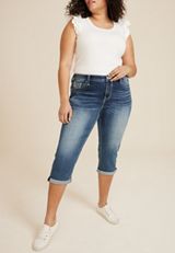Plus Size Vigoss&reg; Heritage Mid Rise Americana Capri, C258, small