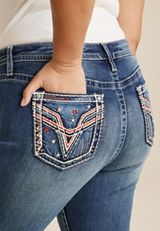 Plus Size Vigoss&reg; Heritage Mid Rise Americana Capri, C258, small
