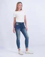 Vigoss&reg; Mid Rise Arrow Stitch Tomboy Jean, C258, small