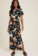 24/7 Floral Waist Tie Midi Dress, C1756, small